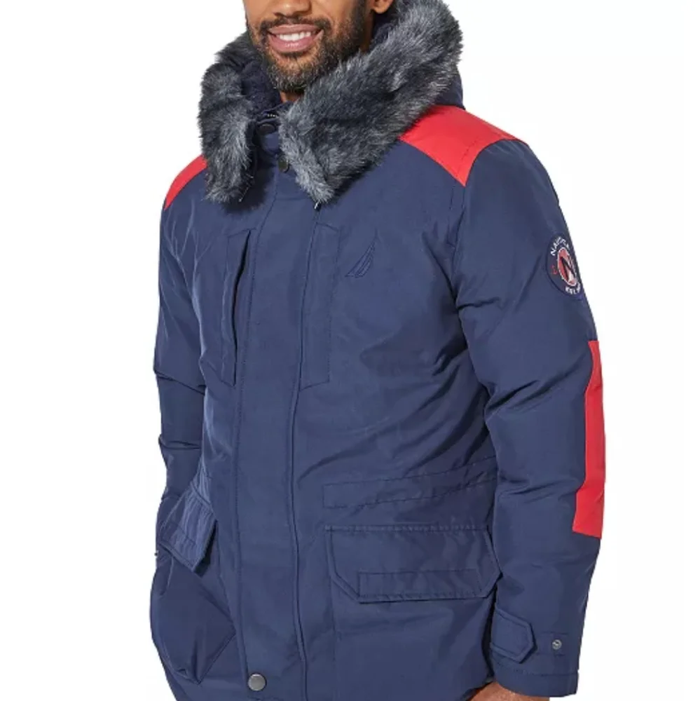 Nautica Men's Heavyweight Parka with Tempasphere Navy - Size Large - Picture 2 of 7